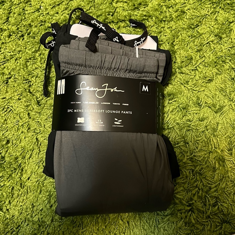 Sean John lounge pants 2pc black and grey